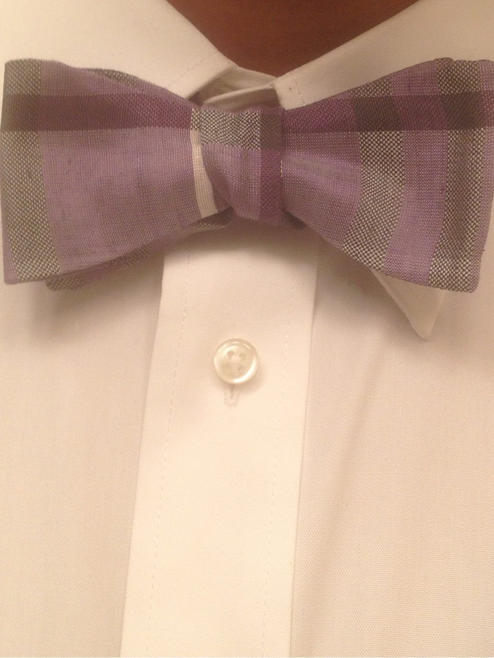 Rare!!! Burberry Purple nova check Bow Tie